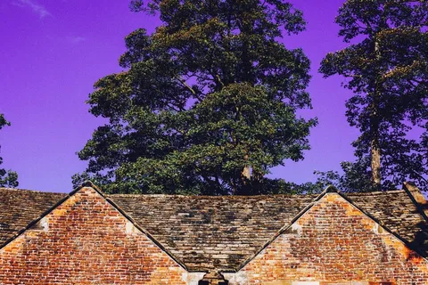 屋顶，砖，砖砌，建筑，农家，老