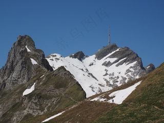 桑蒂斯，Lenses Ridge，山，高山，雪