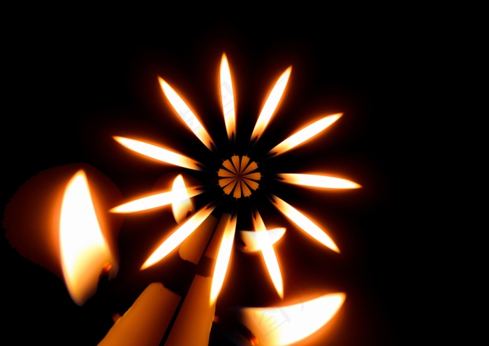 蜡烛，关于，母题，射线，区，光