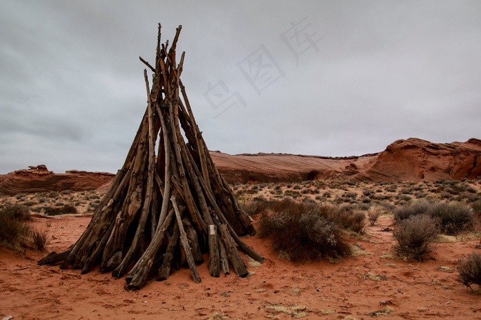 沙漠，红色，木，草，景观，旅行，景区