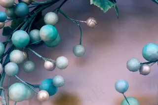 圣诞节，珠，假期，花圈，详细信息，艺术