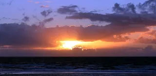 日落，海，天空，海洋，海滩，太阳，夏天，景观