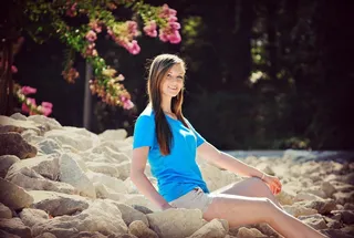 女孩，年轻，女性，美丽，快乐，户外，自然