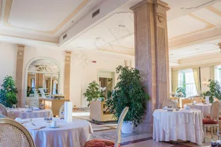 Villa Cortine Palace，早餐室，餐厅