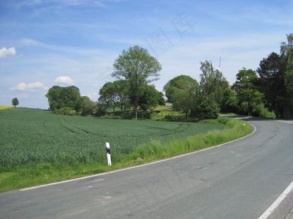 道路，曲线，乡村生活