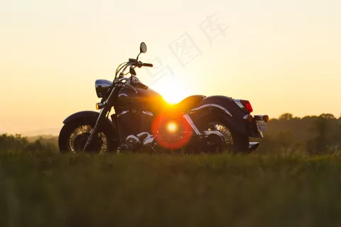 摩托车,轿车,沙滩摩托车,沙漠,飞机,日落摩托车摩托车自驾游