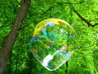 肥皂泡，飞行，失重，微光，漂浮，通风