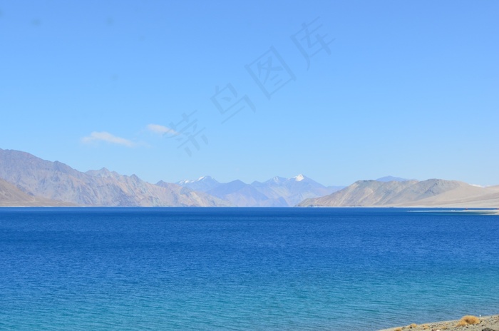 自然，湖，山，假期，景观，户外