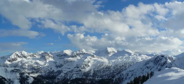 山，高山，首脑会议，云层，高山峰