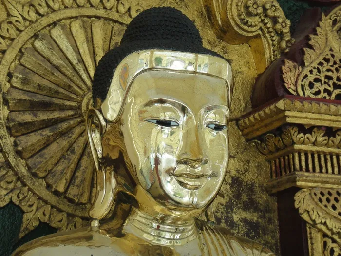金，佛，缅甸，缅甸，脸，宁静，佛教