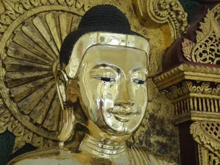 金，佛，缅甸，缅甸，脸，宁静，佛教