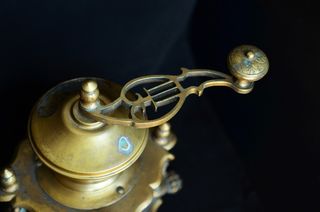 曲柄，磨床，老，古董，铁，磨，磨