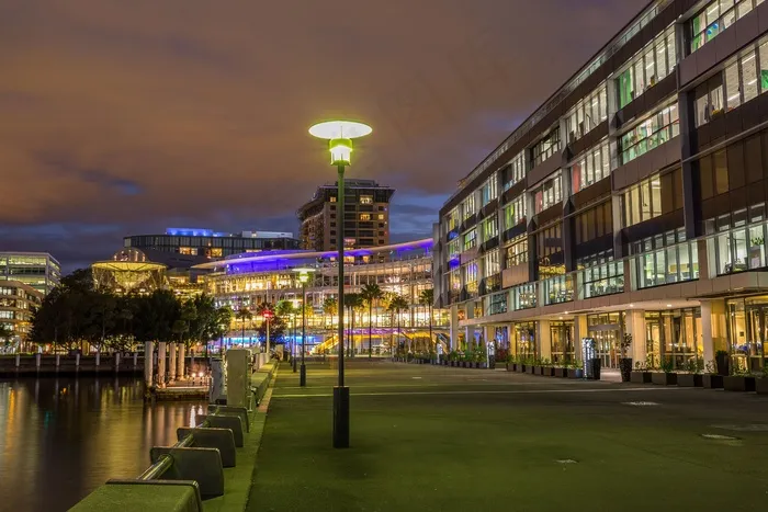 夜，灯光，城市，城市公园Nightpark，闪耀，镇