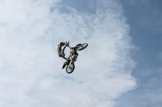 骑自行车的人，摩托车，极端，自行车，骑，体育，行动