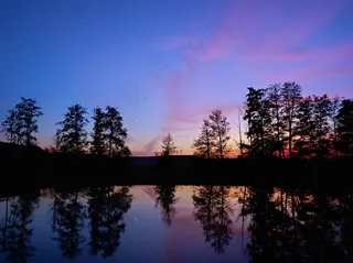 蓝色小时，水，心情，日落，气氛，浪漫