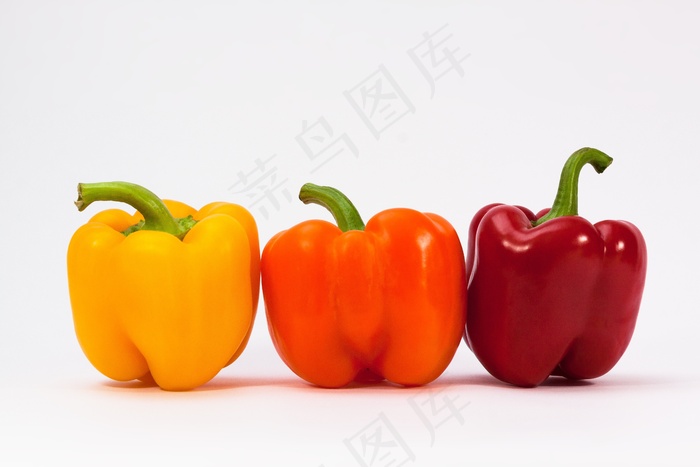 辣椒粉，黄色，橙色，红色，蔬菜，食品