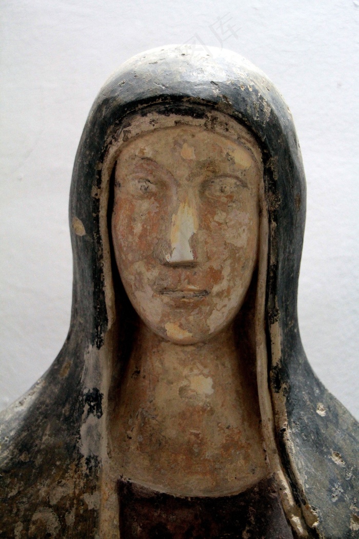 头，雕像，圣诞老人，麦当娜，教堂，圣托