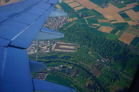 飞行，飞机，机翼，鸟瞰图，从上面，报告