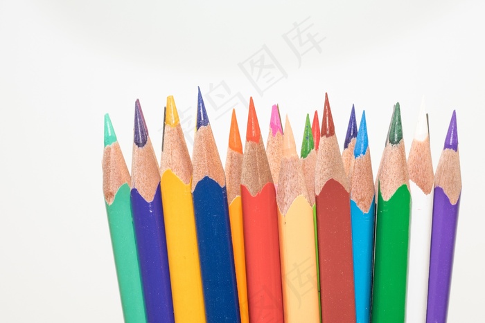 彩色铅笔，木钉，钢笔，多彩，颜色