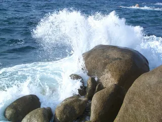 波浪，海岸，蓝色，大海，水