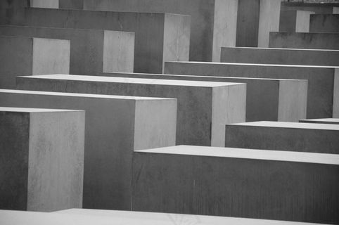 柏林，纪念馆，大*，黑色和白色