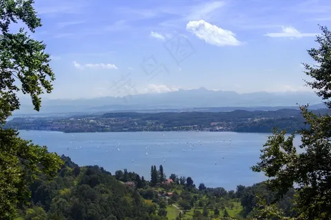 博登湖,Überlingersee,Sipplingen,全景 博登湖,Überlingersee,Sipplingen,全景