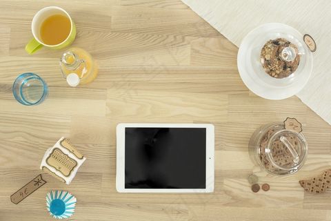 对象，表，安排，平板电脑，饼干