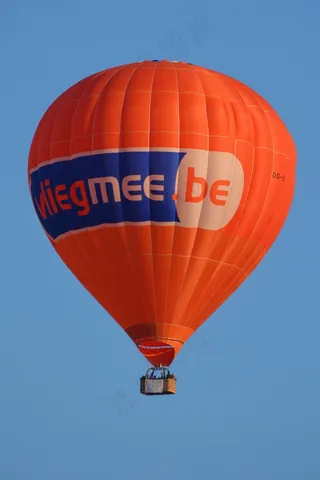 热气球，气球，空气，橙色