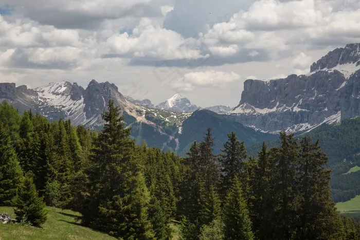 南蒂罗尔，Seiser Alm，徒步旅行，山脉