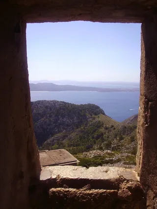 马略卡岛，景观，门，门口，石头，大海，海洋