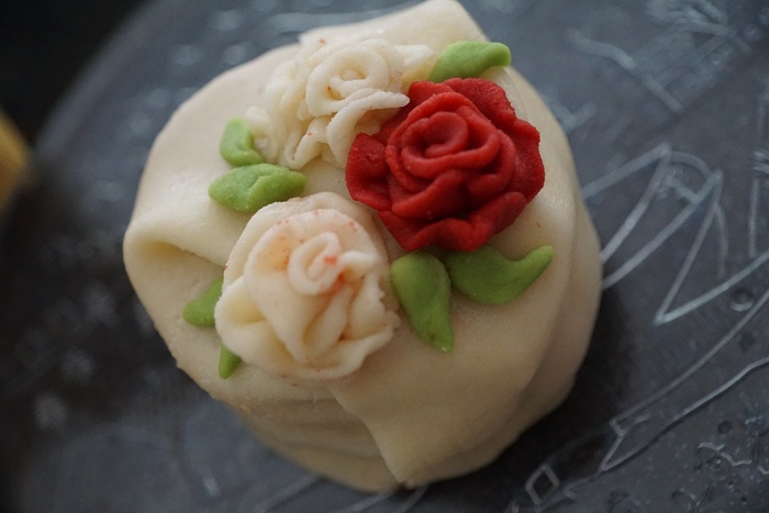 蛋糕，小杏仁饼，玫瑰，烤