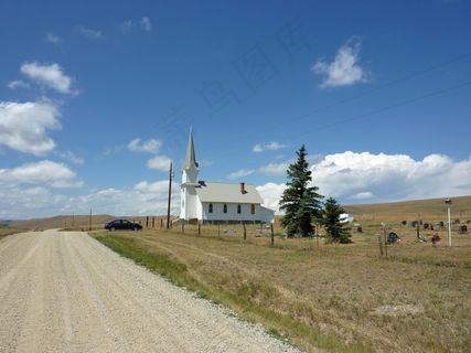 红色旅馆，蒙大拿州，景观，景区，天空，云