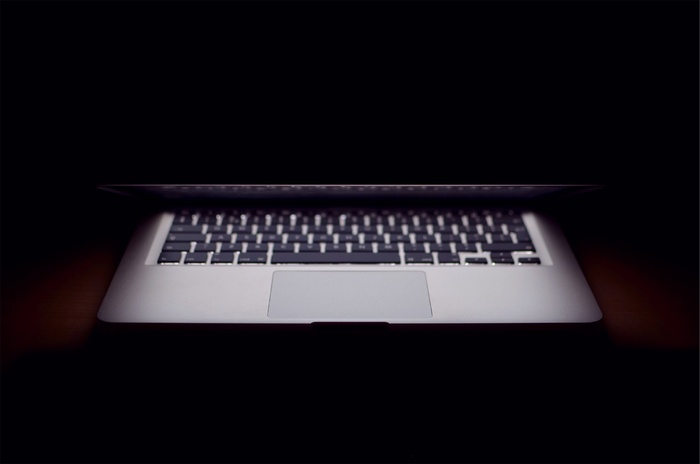 苹果，Macbook，笔记本电脑，阴影，黑暗，技术