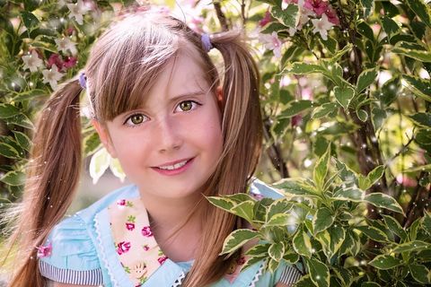 漫画，漫画，脸，女孩，大眼睛，肖像