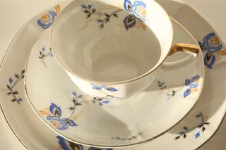 构建，封面，茶会，Schnack，瓷器