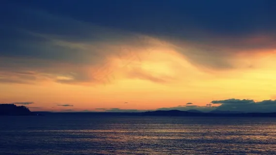 普吉特海湾,日落,海洋,大海,天空,云,户外 普吉特海湾,日落,海洋,大海,天空,云,户外