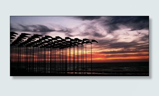 国旗，北海，旗杆，颤振，悬挂，打击