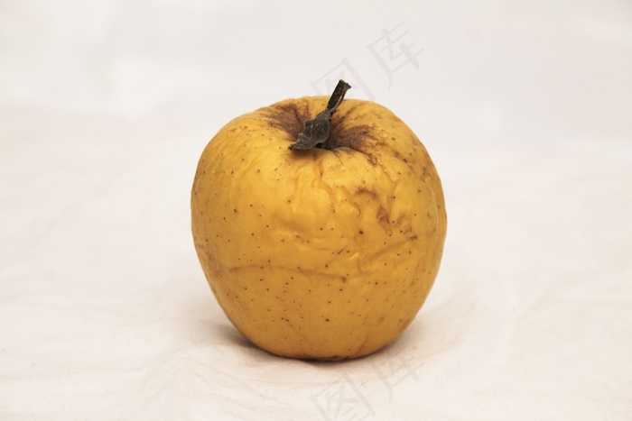 苹果，黄色，皮肤，枯萎，损坏，水果