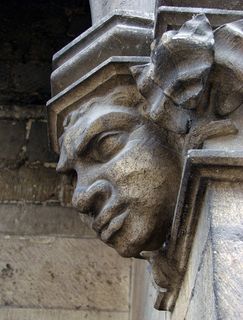 巴黎圣母院，大教堂，救济，雕塑，脸