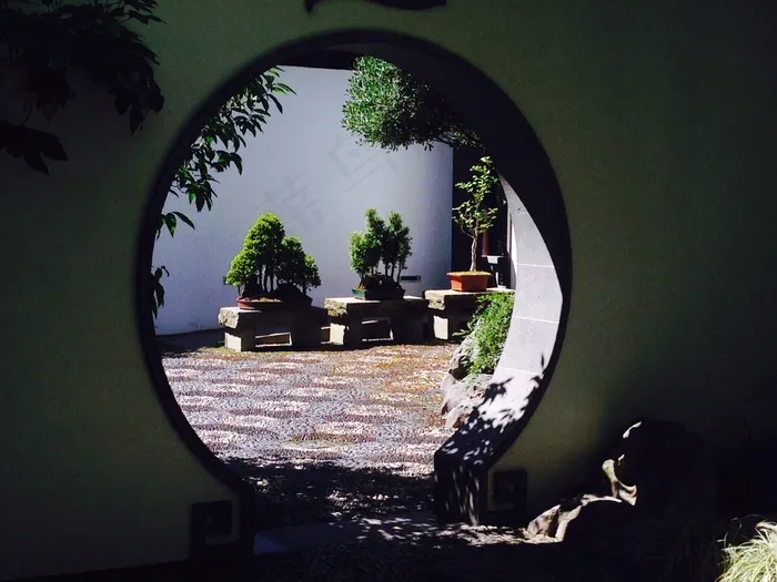 花园，打开，门，打开，开门