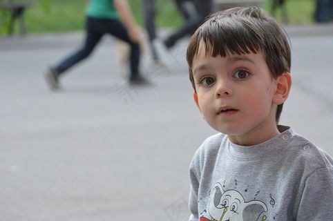 儿童，男孩，肖像，情感，人