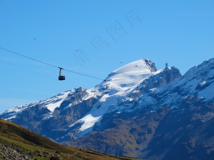 山区铁路，高山峰会，雪山