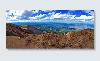 派克峰，山，天空，科罗拉多州，高峰，景观