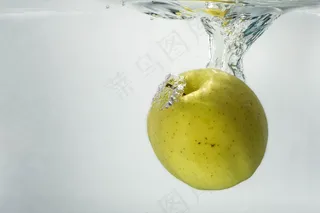 苹果，水，自然，波浪