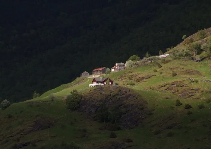 挪威，弗洛姆，房子，景观，荒野，风景