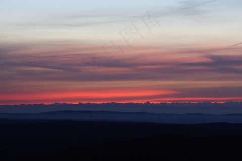 高山，黑森林，全景，费尔德伯格，瑞士