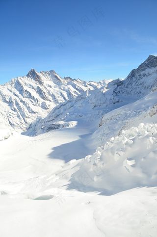 瑞士人，山顶，怀特山，雪山