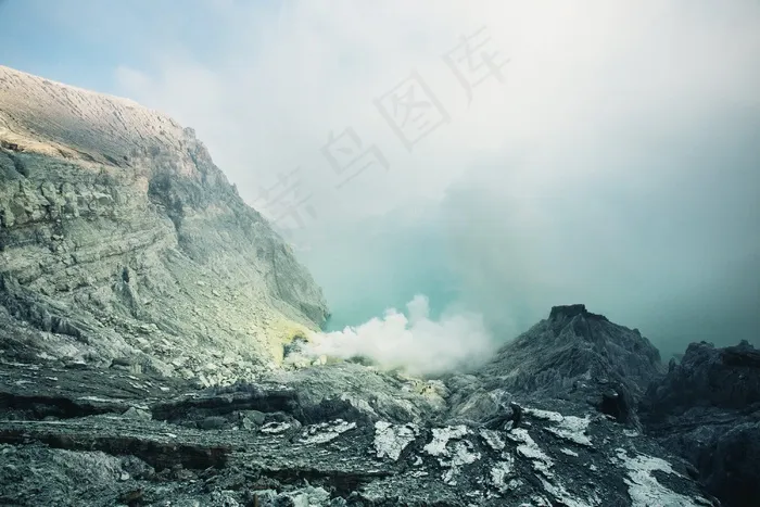 山，冬季，景观，天空，白色，寒冷，季节