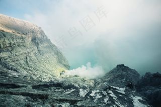 山，冬季，景观，天空，白色，寒冷，季节