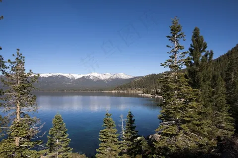 太浩湖,加利福尼亚州,水,山,天空,树木 太浩湖,加利福尼亚州,水,山,天空,树木